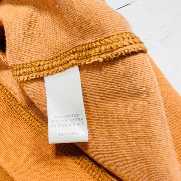 Men's Banana Republic Burnt Orange Quarter Button/Zip Sweater Size M - Picture 7 of 8